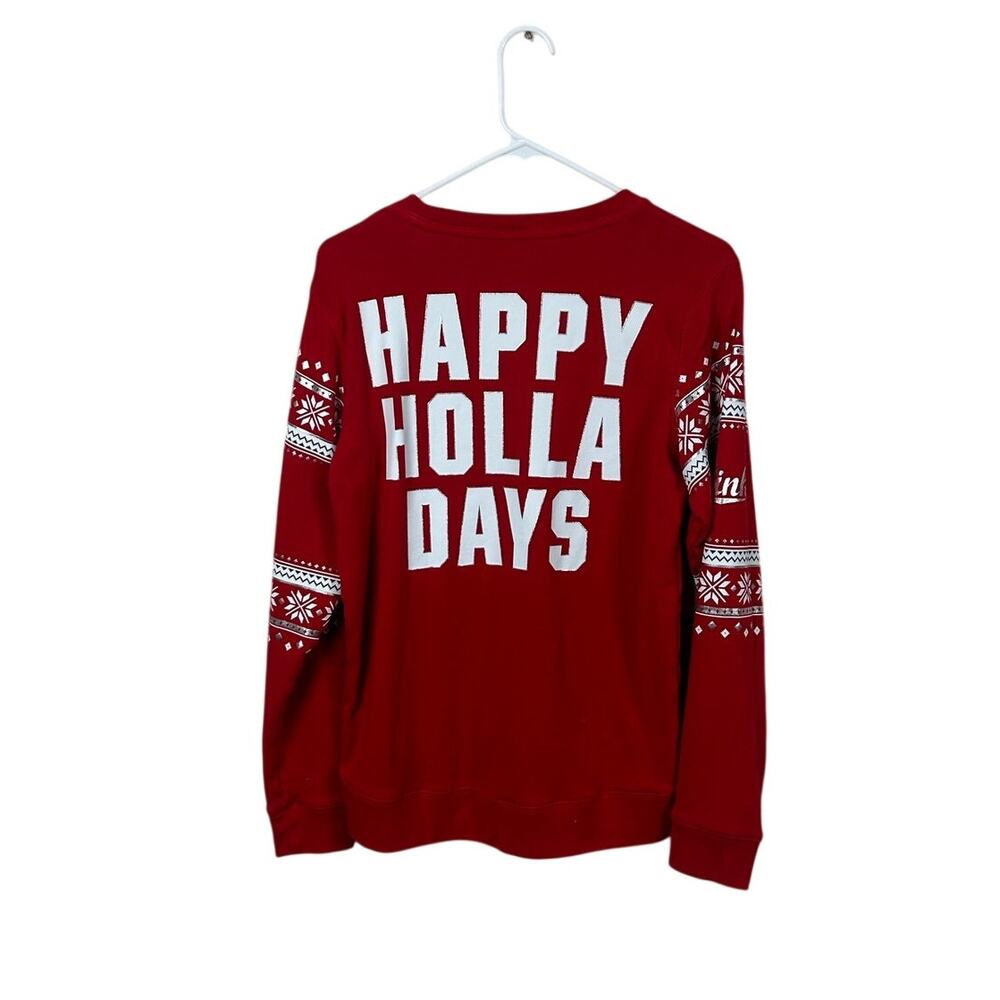 PINK Victoria’s Secret Red Holiday Sweatshirt size S